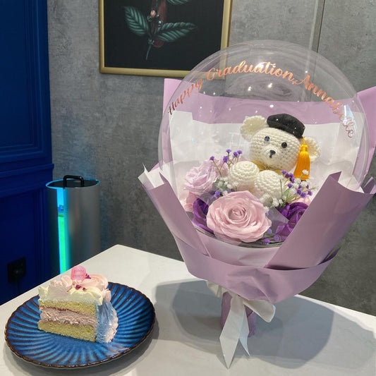 Standard Balloon Flower with Doll | 30cm公仔氣球花